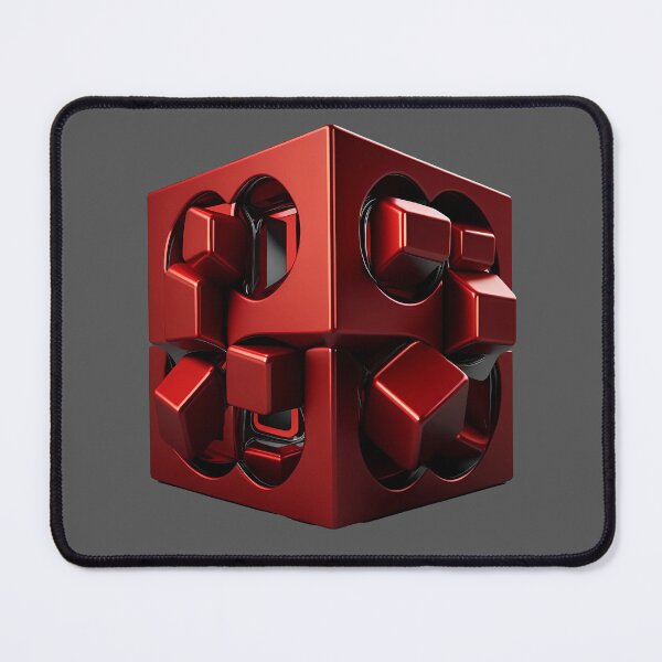 Item preview, 3D cube in red designed and sold by SMILE88.