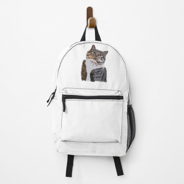 Item preview, Brown and white cat watercolor drawing designed and sold by LRM_ artz.