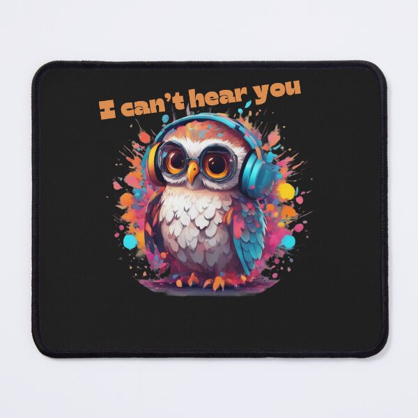 Item preview, Cool owl with headphones colorful design designed and sold by KarakitAI.