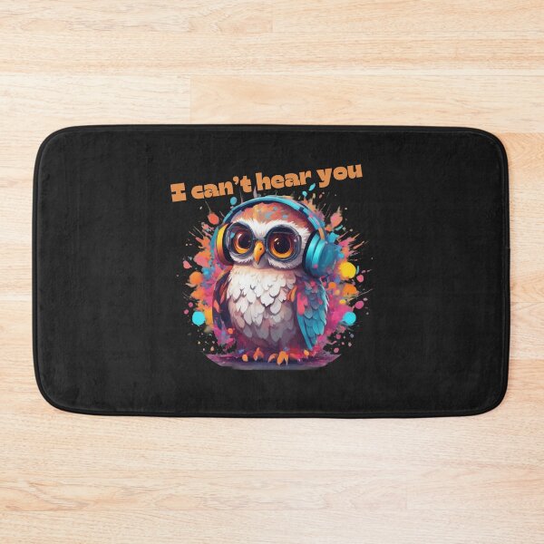 Item preview, Cool owl with headphones colorful design designed and sold by KarakitAI.