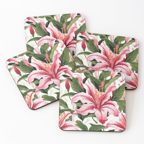 Item preview, Lily Tile 13: Trumpets of Purity in Pastel Dreams, Dew Kissed by Fragrance designed and sold by TheBrainArt.