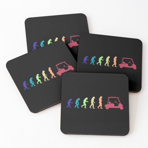 Item preview, Colorful Human Evolution Golf Car designed and sold by EmiAndMike.
