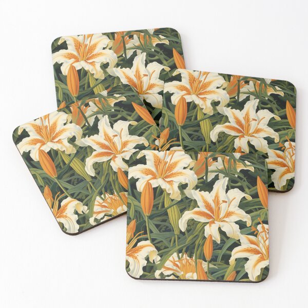 Item preview, Lily Tile 14: Trumpets of Purity in Pastel Dreams, Dew Kissed by Fragrance designed and sold by TheBrainArt.