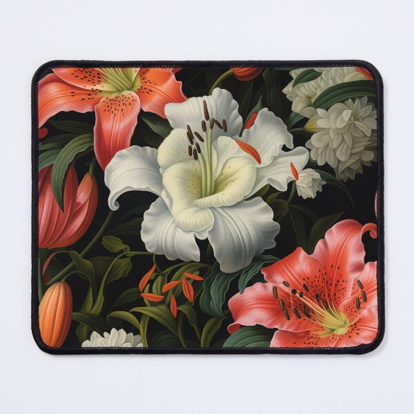 Item preview, Lily Tile 15: Trumpets of Purity in Pastel Dreams, Dew Kissed by Fragrance designed and sold by TheBrainArt.