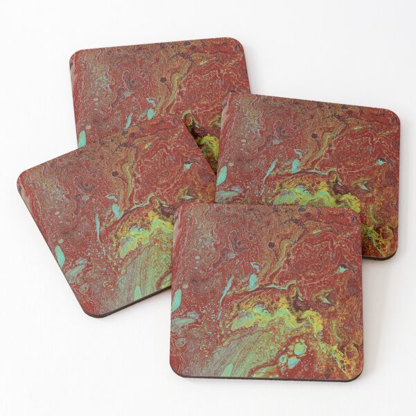 Item preview, Bright Colorful Red Abstract Painting designed and sold by ArtBySamTah.