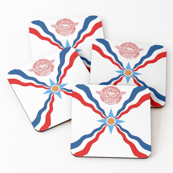 Aperçu de l'œuvre Drapeau assyrien créée et vendue par Desithreads.