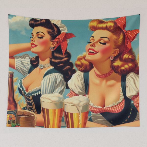 Artikelvorschau, Vintage Bier Mädchen entworfen und verkauft von PulpVintage.