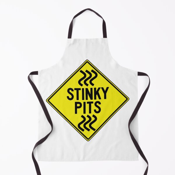 Item preview, Stinky Pits Warning Sign designed and sold by Madraisinface.