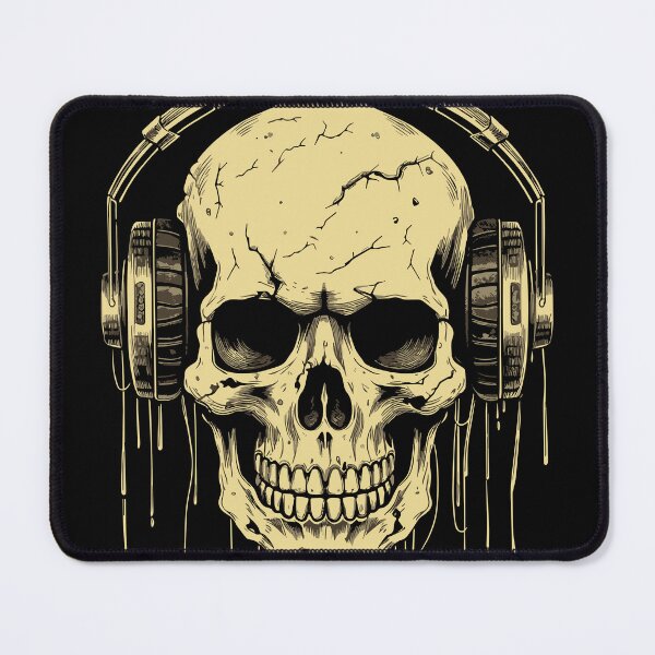 Item preview, Disc jockey de calavera zombie designed and sold by drizzd.
