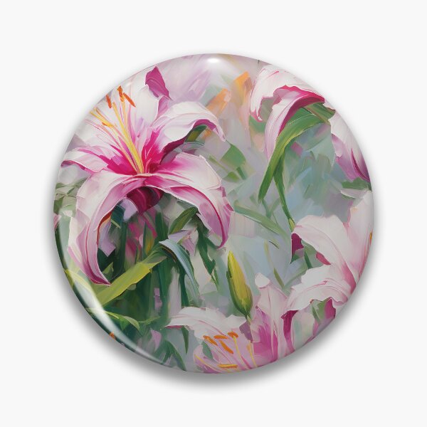 Item preview, Lily Tile 17: Trumpets of Purity in Pastel Dreams, Dew Kissed by Fragrance designed and sold by TheBrainArt.