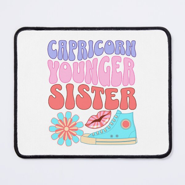 Item preview, Capricorn younger sister in retro pastel colours designed and sold by BritishDelights.