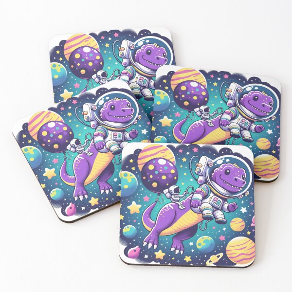 Item preview, Galactic Dinosaur Exploring Space designed and sold by PQuinnArt3.