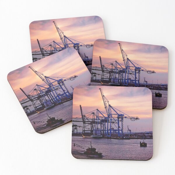 Item preview, Cranes in the Sunset Gothenburg Sweden designed and sold by RosRidleyPhoto.