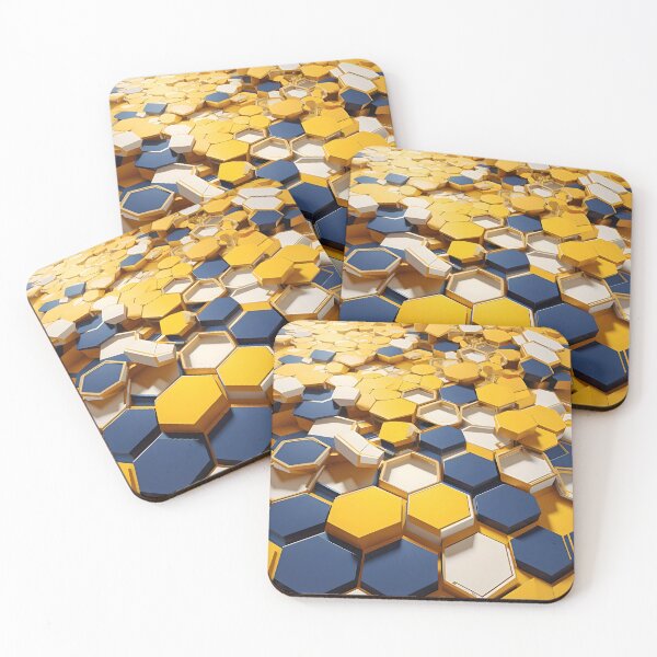 Item preview, A group of hexagons in different colors designed and sold by johndesign88.
