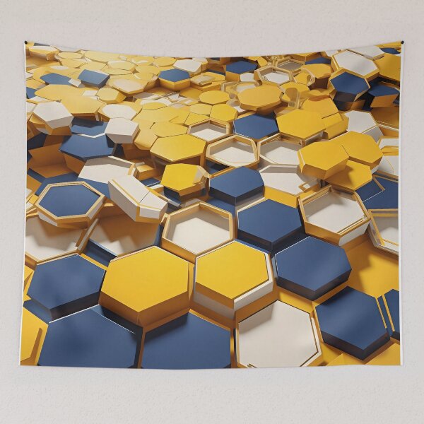 Item preview, A group of hexagons in different colors designed and sold by johndesign88.