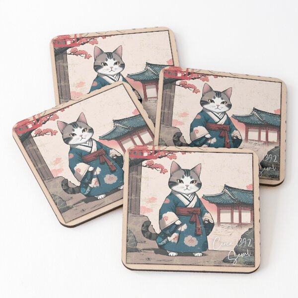 Item preview, Circa 1392 Cat Vintage Mail Stamp Seoul South Korea designed and sold by CuriousMax.