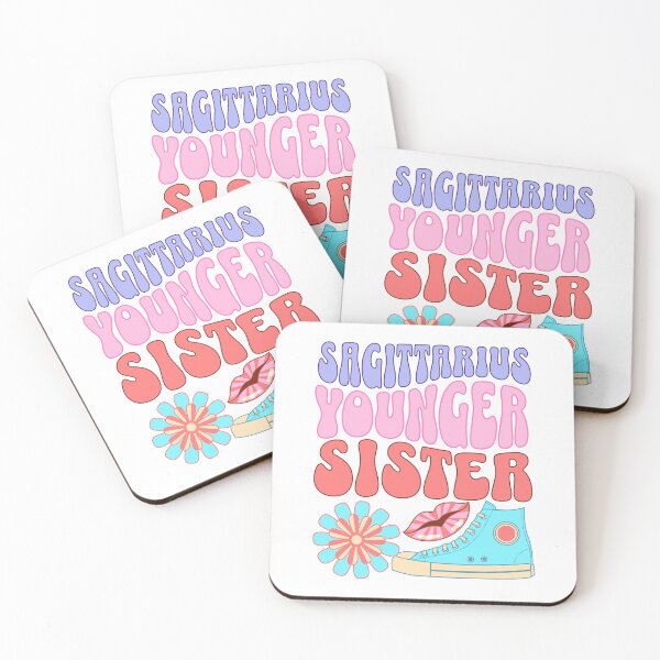 Item preview, Sagittarius younger sister in retro pastel colours designed and sold by BritishDelights.