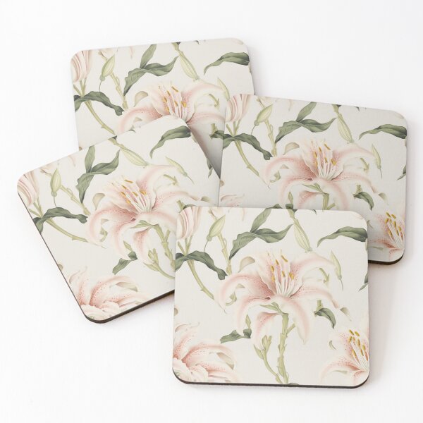 Item preview, Lily Tile 20: Trumpets of Purity in Pastel Dreams, Dew Kissed by Fragrance designed and sold by TheBrainArt.
