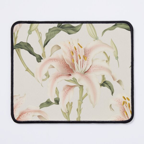 Item preview, Lily Tile 20: Trumpets of Purity in Pastel Dreams, Dew Kissed by Fragrance designed and sold by TheBrainArt.