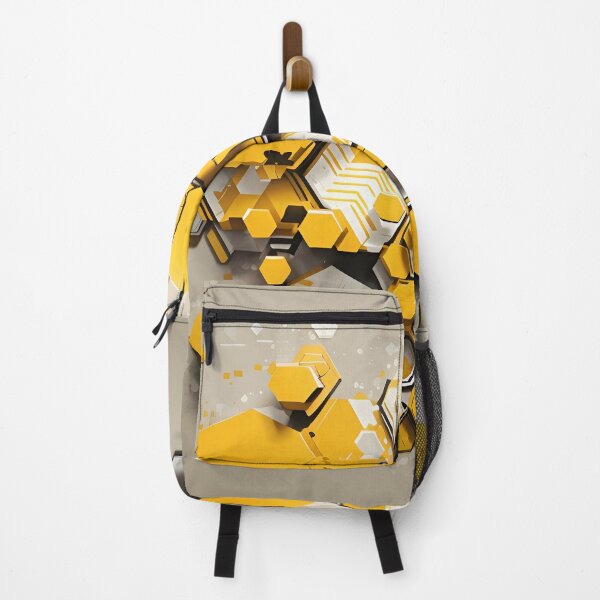Item preview, A yellow hexagons on a wall designed and sold by johndesign88.