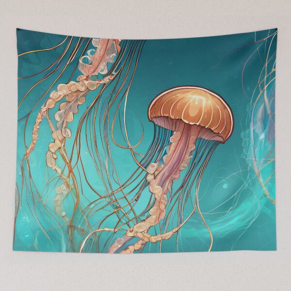 Item preview, Ocean Ballet Gracefull Jellyfish Dance Aquatic Design designed and sold by wolfer21.