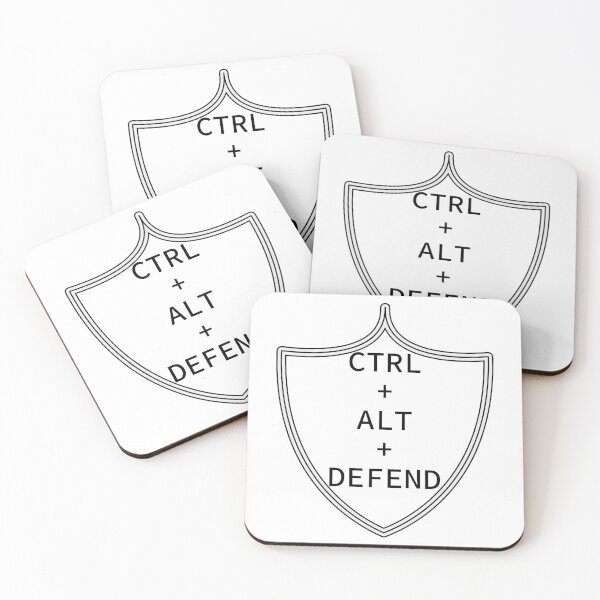 Item preview, Ctrl+Alt+Defend (black) designed and sold by McNerdic.