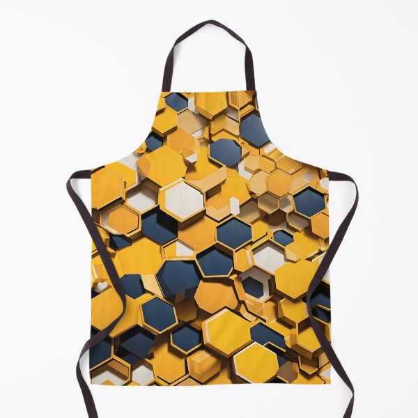 Item preview, A group of yellow and blue hexagons designed and sold by johndesign88.