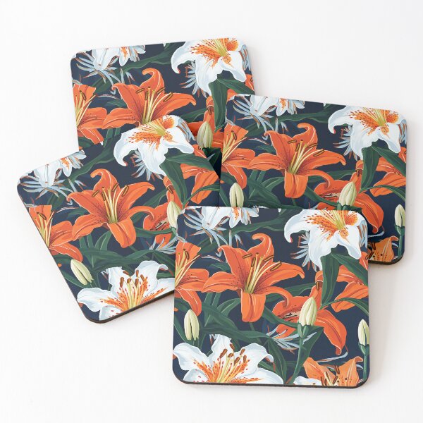 Item preview, Lily Tile 21: Trumpets of Purity in Pastel Dreams, Dew Kissed by Fragrance designed and sold by TheBrainArt.