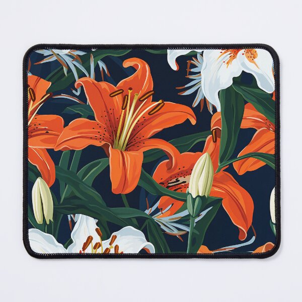 Item preview, Lily Tile 21: Trumpets of Purity in Pastel Dreams, Dew Kissed by Fragrance designed and sold by TheBrainArt.