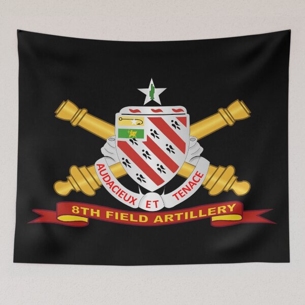 Item preview, Army - 8th Field Artillery w Br - Ribbon designed and sold by Military Insignia Products.
