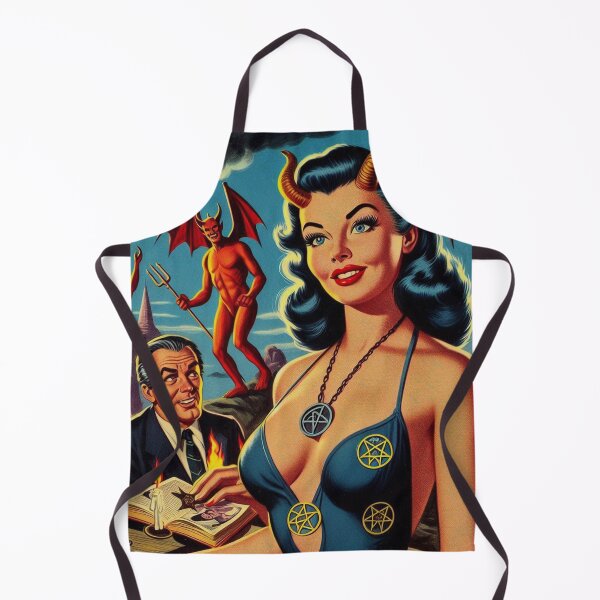 Aperçu de l'œuvre Pin-Up Démon Maléfique créée et vendue par PulpVintage.