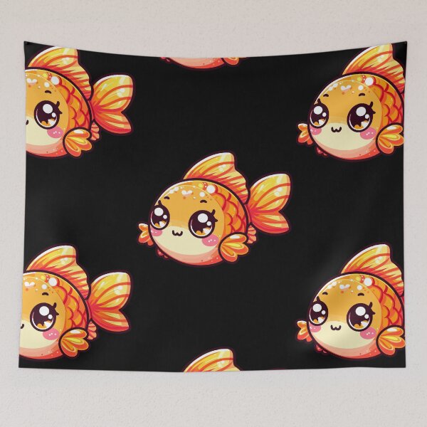 Item preview, Graceful Goldfish Swim designed and sold by ArtfulWeave.
