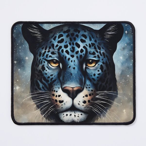 Item preview, The head of a jaguar against the background of stars designed and sold by SweetRossel.