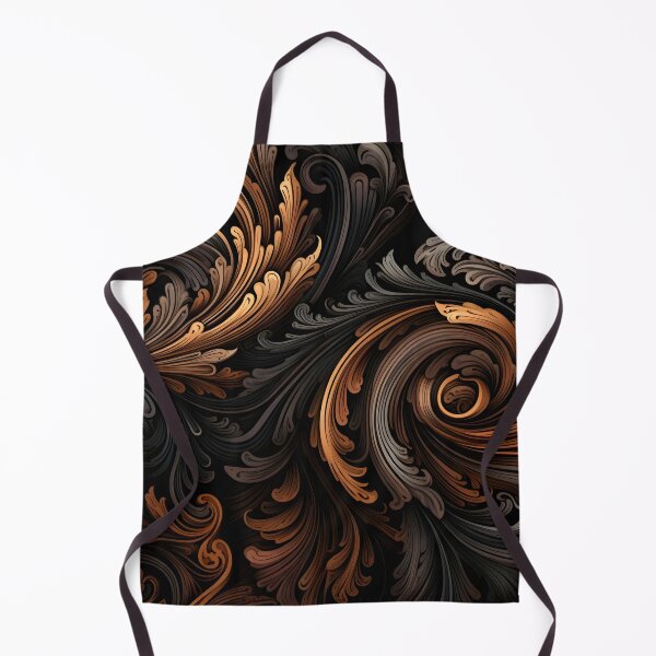 Item preview, toffee color swirling abstract decorative print designed and sold by dcrc.