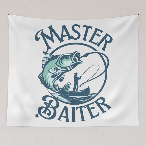 Item preview, master baiter funny fishing design designed and sold by Alyn8.