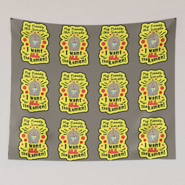 Item preview, Cartoon Sloth Japan Style Ramen designed and sold by Renata illustrata.