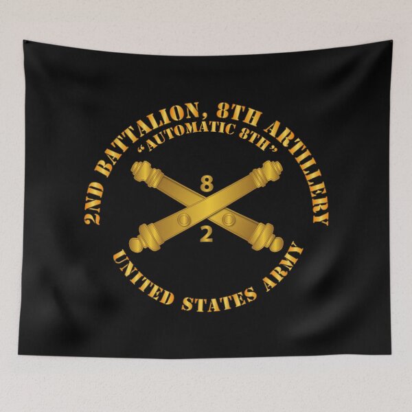 Item preview, Army - 2nd Bn 8th Artillery - Automatic 8th w Br designed and sold by Military Insignia Products.