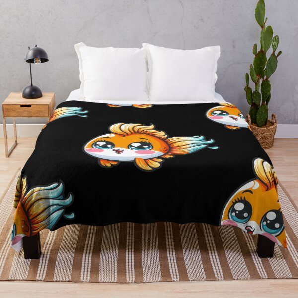 Item preview, Playful Goldfish Cartoon designed and sold by ArtfulWeave.