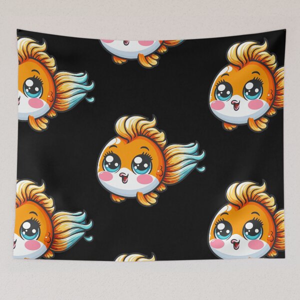 Item preview, Playful Goldfish Cartoon designed and sold by ArtfulWeave.