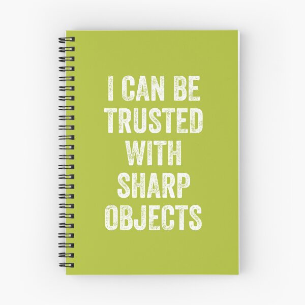 Item preview, I can Be Trusted With Sharp Objects, Vintage Style designed and sold by artprintschabab.