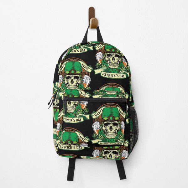 Item preview, Happy St Patricks Day Skull Clover Green Shamrock Gift Idea designed and sold by BalladOfZeus.