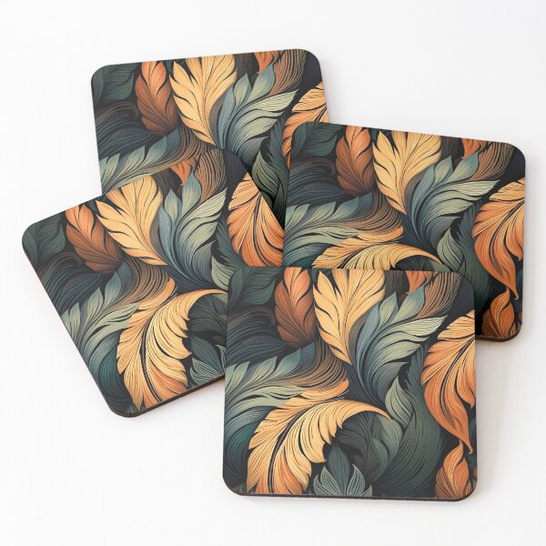 Item preview, toffee color swirling abstract decorative print designed and sold by dcrc.