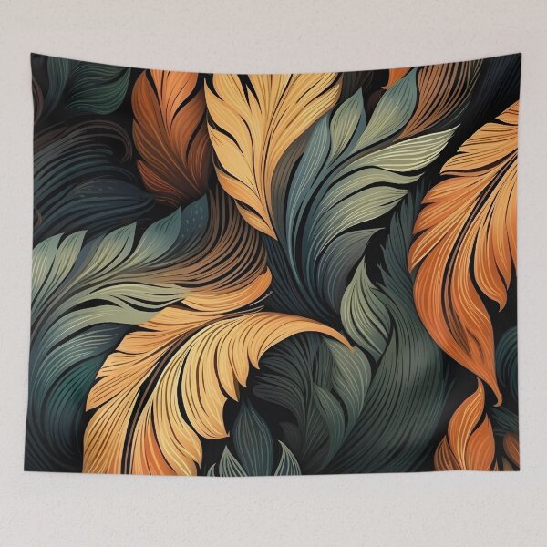 Item preview, toffee color swirling abstract decorative print designed and sold by dcrc.