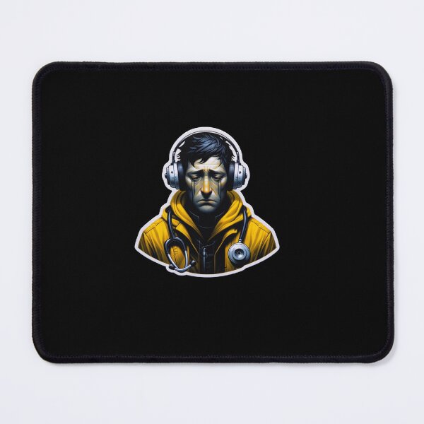 Item preview, sad man Sticker designed and sold by ZiphonkShop.