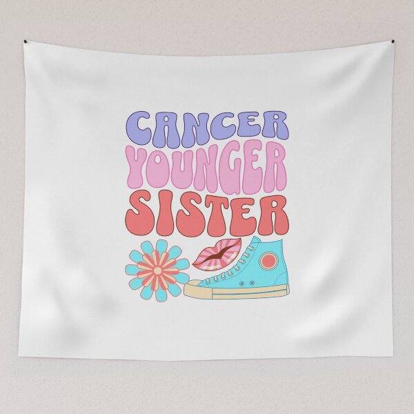 Item preview, Cancer younger sister in retro pastel colours designed and sold by BritishDelights.