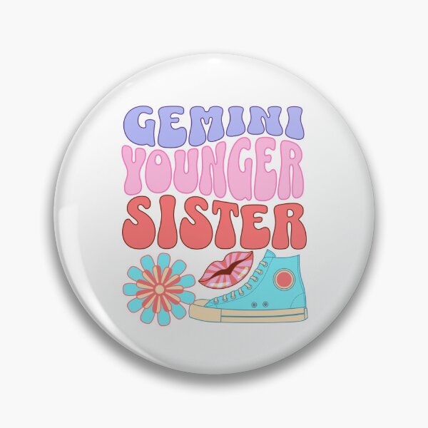 Item preview, Gemini younger sister in retro pastel colours designed and sold by BritishDelights.
