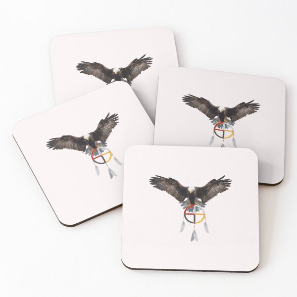 Item preview, Majestic Eagle & Medicine Wheel designed and sold by Hudoges.