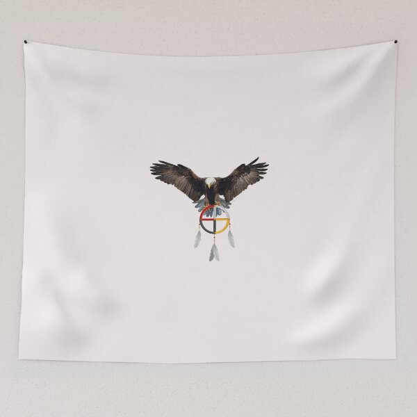 Item preview, Majestic Eagle & Medicine Wheel designed and sold by Hudoges.