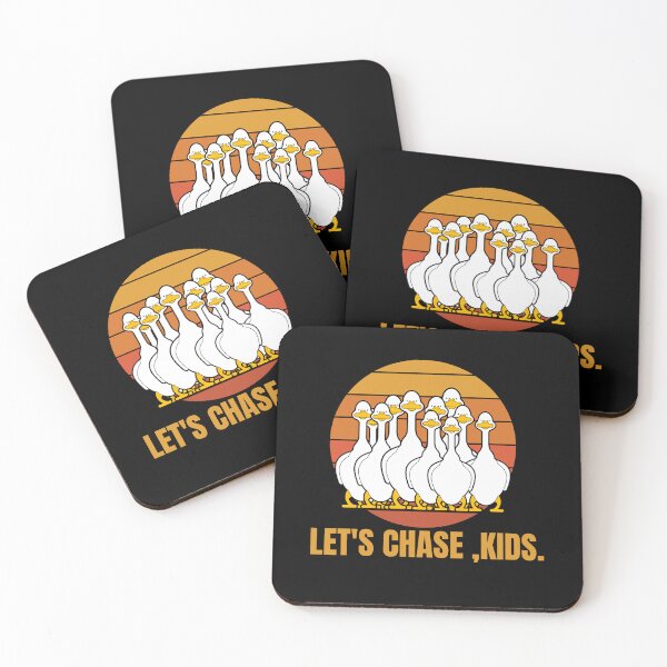 Item preview, geese chasing kids designed and sold by Thespacerocket.