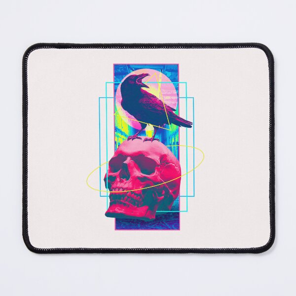 Item preview, Vaporwave Aesthetic Crow & Skull designed and sold by Hudoges.